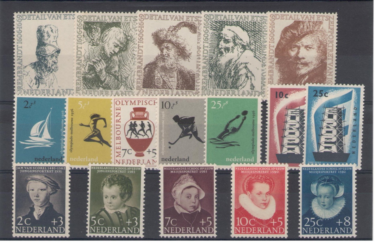 Postzegel jaargang 1956