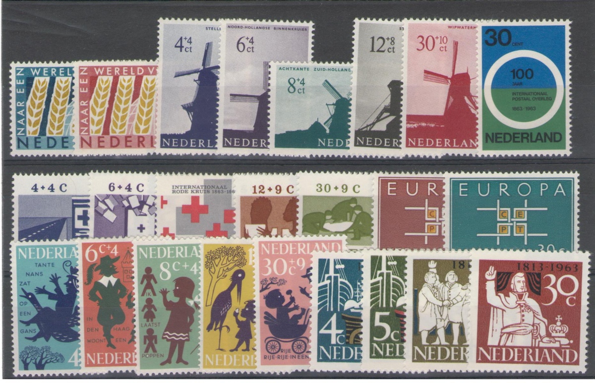 Postzegel jaargang 1963