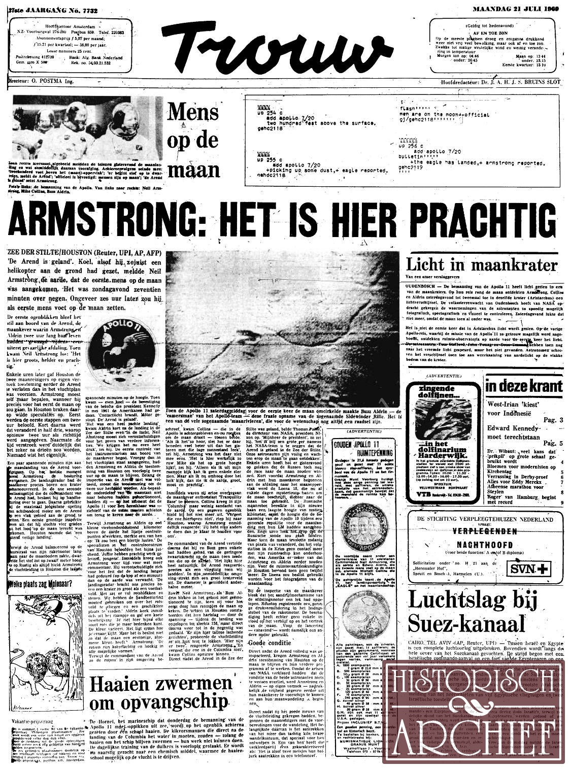 Neil Armstrong 45 jaar geleden als eerste mens op de maan