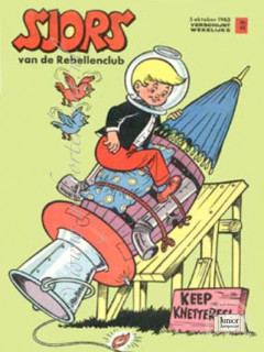Vintage tijdschrift cadeau Sjors van de rebellenclub (25-11-1972)