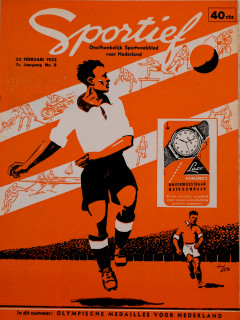 Vintage tijdschrift cadeau Sportief (17-02-1954)