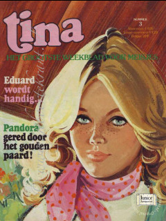 Vintage tijdschrift cadeau Tina (07-02-1976)