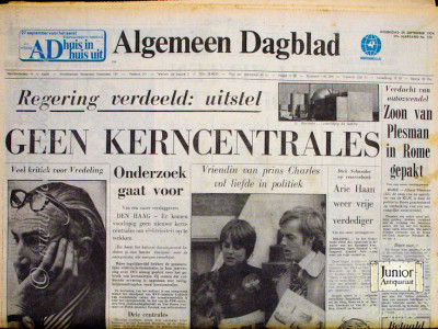 Algemeen Dagblad krant geboortedag als jubileumscadeau