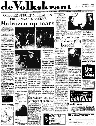 Voorpagina De Volkskrant 06-04-1967