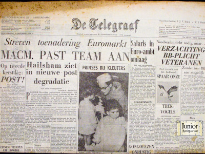 De Telegraaf krant geboortedag als jubileumscadeau