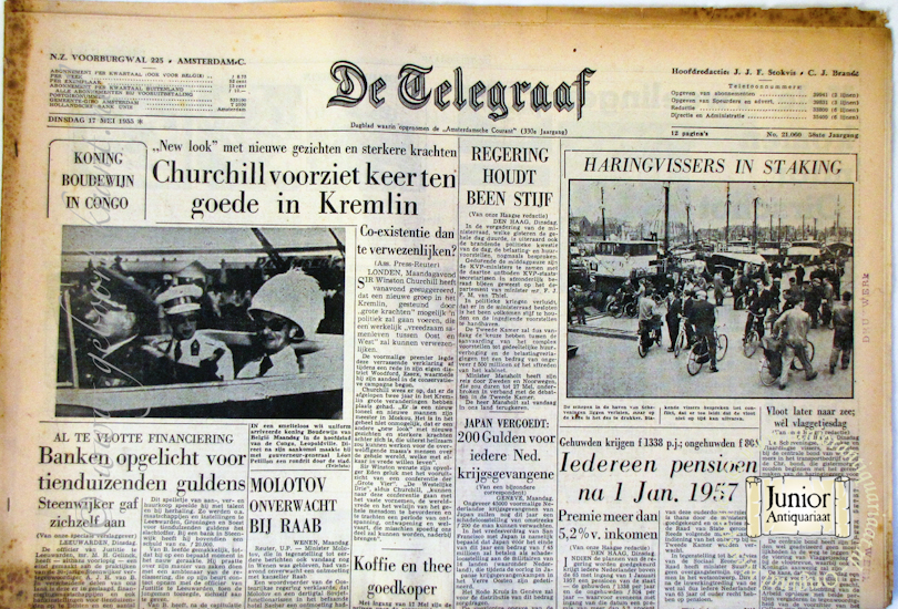 Krant geboortedag De Telegraaf (06-05-1991), een mooi cadeau voor jubileum of verjaardag