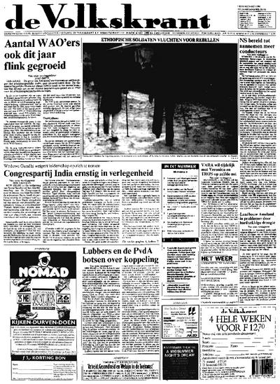 Voorpagina De Volkskrant 24-05-1991