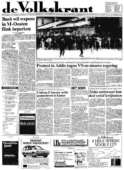 Voorpagina De Volkskrant 30-05-1991