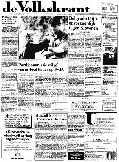 Voorpagina De Volkskrant 05-07-1991