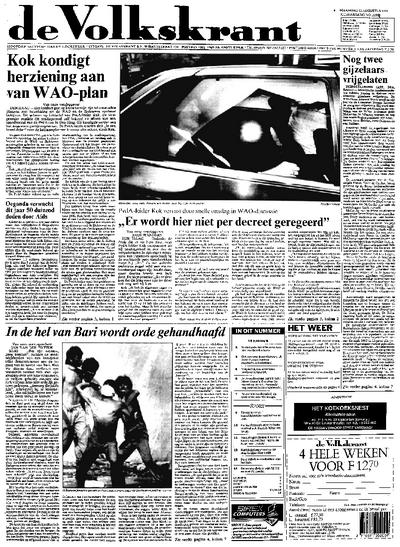 Voorpagina De Volkskrant 12-08-1991