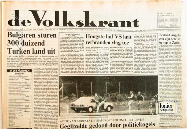 Krant geboortedag De Volkskrant (03-10-2013), een mooi cadeau voor jubileum of verjaardag