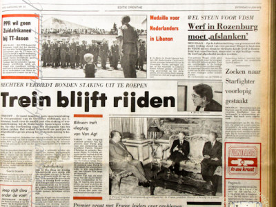 Krant geboortedag  Drentse en Asser Courant (29-05-1985)