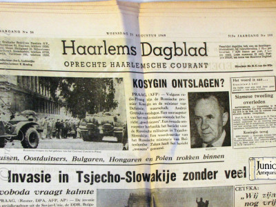 Krant geboortedag  Haarlems Dagblad (25-04-1985)