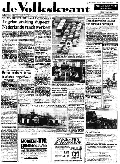 Voorpagina De Volkskrant 17-07-1984