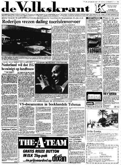 Voorpagina De Volkskrant 19-07-1984