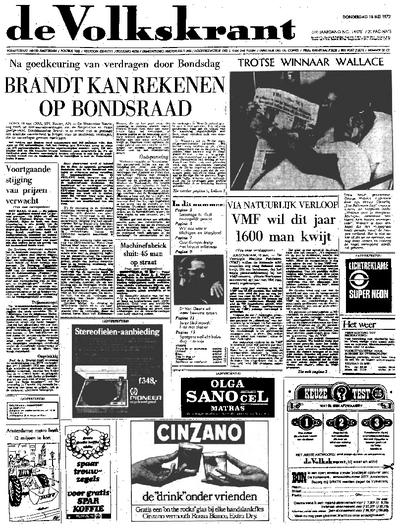 Wat Gebeurde Er Op Donderdag 18 Mei 1972