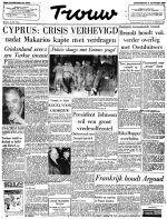 Het nieuws van toen voorpagina krant Trouw donderdag 2 januari 1964