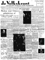Volkskrant 3 september 1964 voorpagina nieuws
