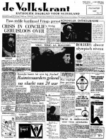 Volkskrant 14 oktober 1964 voorpagina nieuws