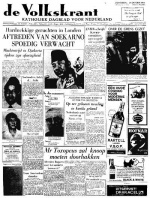 Volkskrant 29 oktober 1964 voorpagina nieuws