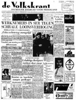 Volkskrant 31 oktober 1964 voorpagina nieuws