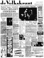 Volkskrant 27 november 1964 voorpagina nieuws