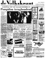 Volkskrant 02 december 1964 voorpagina nieuws