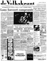 Volkskrant 03 december 1964 voorpagina nieuws