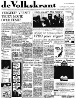 Volkskrant 05 december 1964 voorpagina nieuws