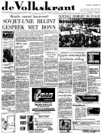 Volkskrant 08 december 1964 voorpagina nieuws