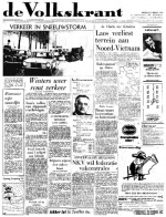 Volkskrant 17 februari 1970 voorpagina nieuws