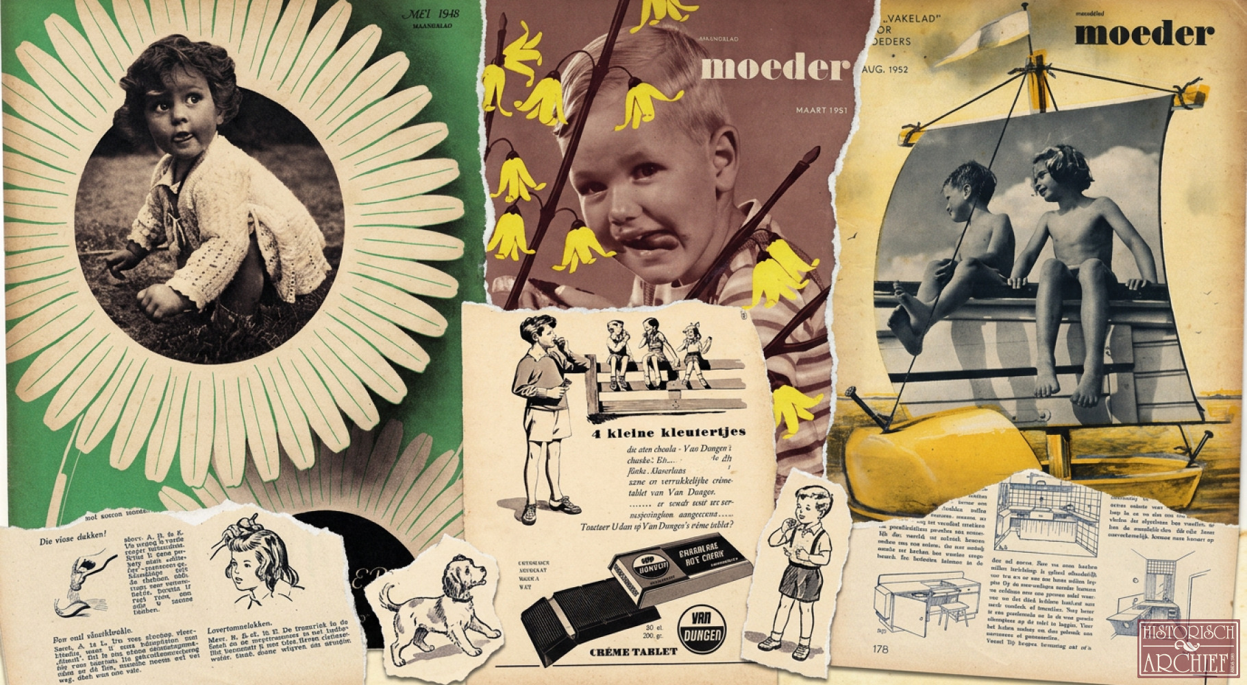 Krant geboortedag van Moeder
