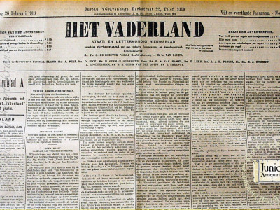 Krant geboortedag  Het Vaderland (30-07-1971)