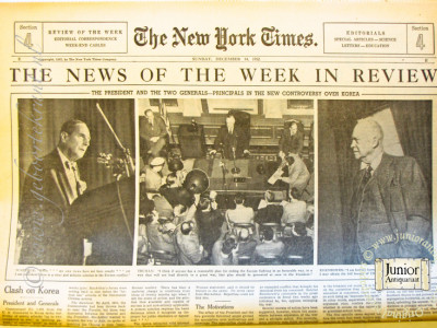 Krant geboortedag  New York Times (28-11-1962)