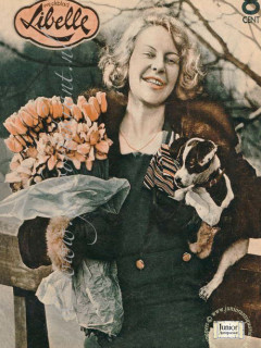 Vintage tijdschrift cadeau Libelle - damesweekblad (17-04-1954)
